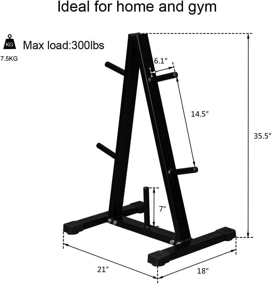 Weight Plate Rack A Frame Tree Olympic Plate Storage Rack Stand