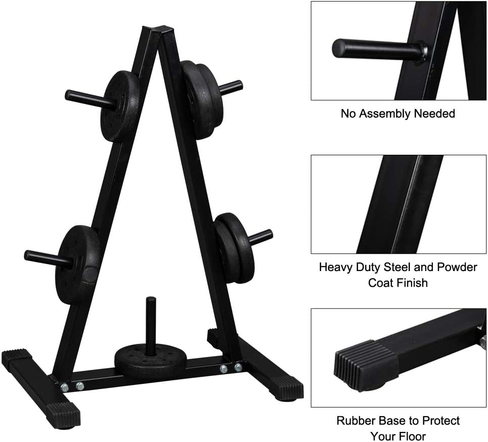 Weight Plate Rack A Frame Tree Olympic Plate Storage Rack Stand