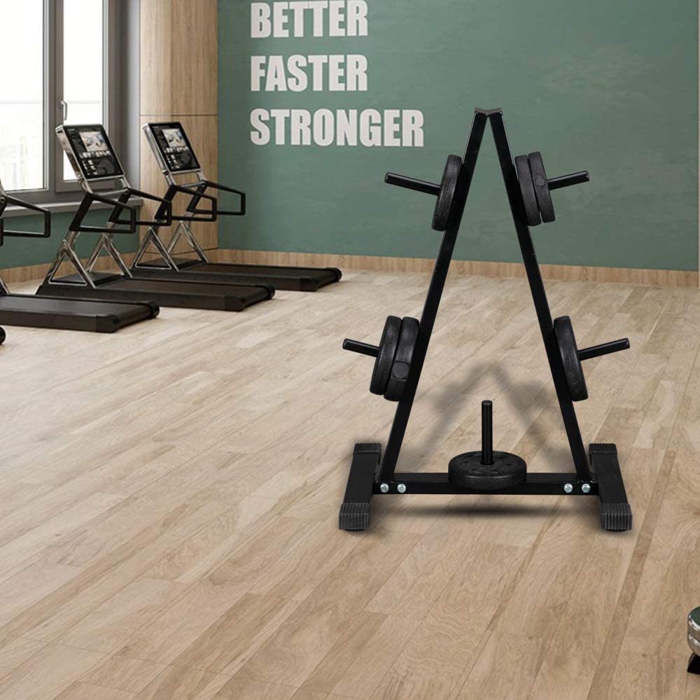 Weight Plate Rack A Frame Tree Olympic Plate Storage Rack Stand