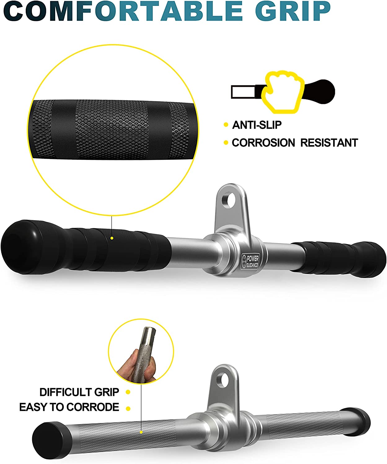 Triceps Pull Down Attachment Cable Machine Accessories for Home Gym