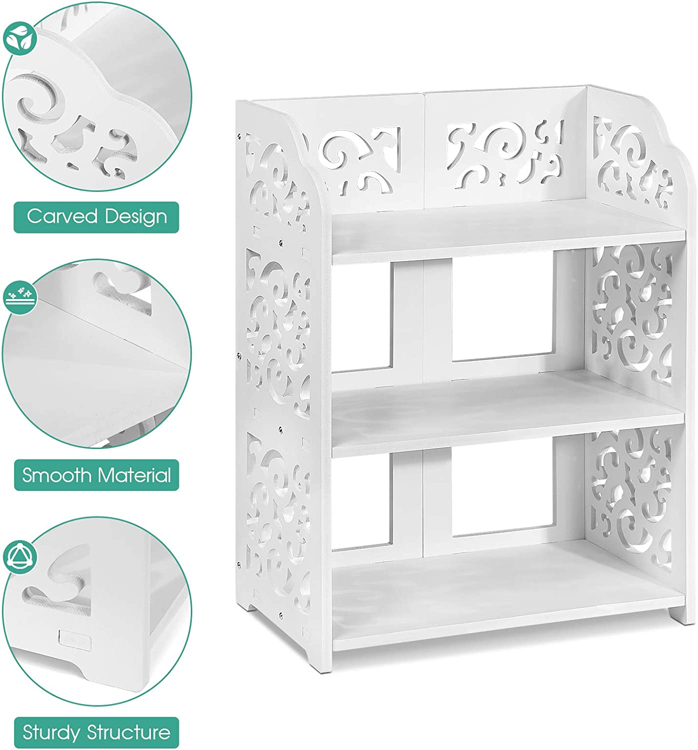 Shoe Rack Durable Space Saving Storage Organizer Small 4 Tiers