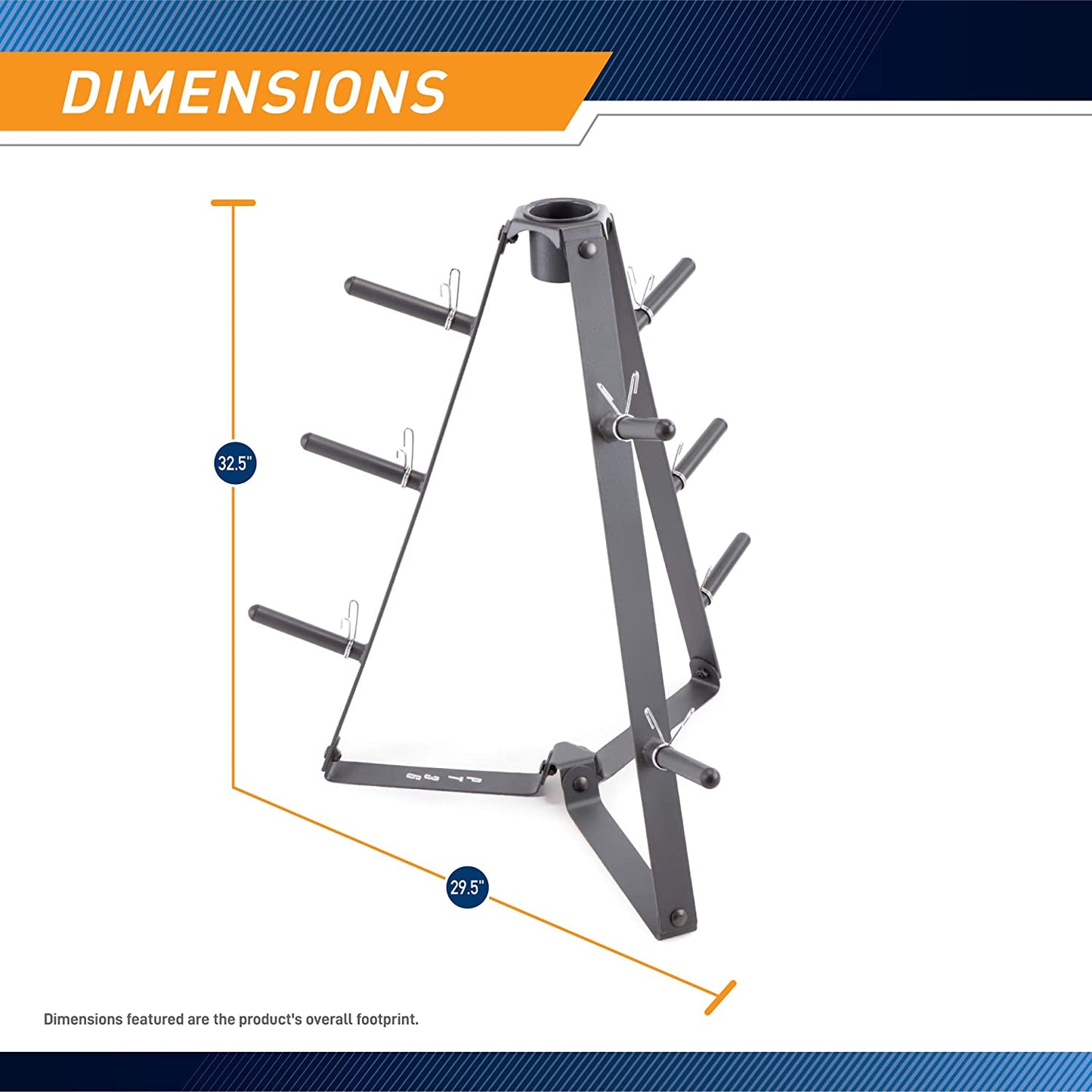 Storage Rack for Exercise Weights PT-36 dark grey, 34.00 x 9.00 x 4.00"