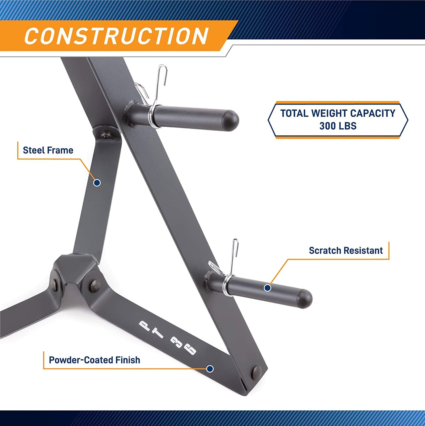 Storage Rack for Exercise Weights PT-36 dark grey, 34.00 x 9.00 x 4.00"
