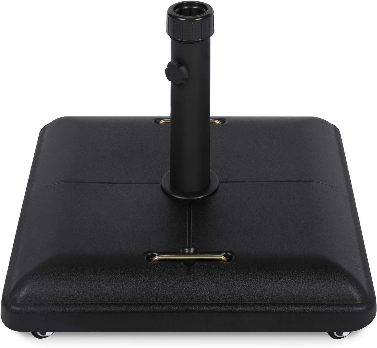 Heavy Duty Square Concrete Rolling Outdoor Patio Umbrella Base Stand w/Locking Wheels, 81-Pound