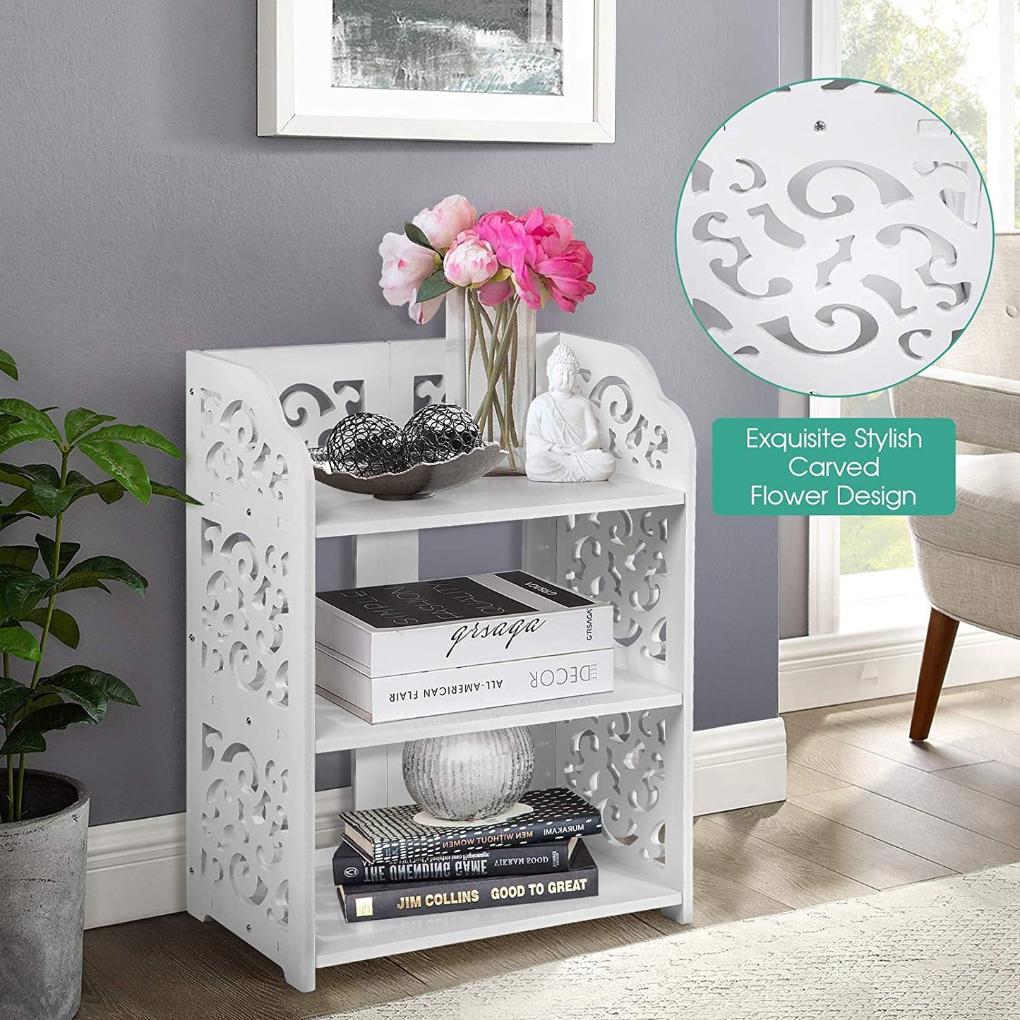 Shoe Rack Durable Space Saving Storage Organizer Small 4 Tiers