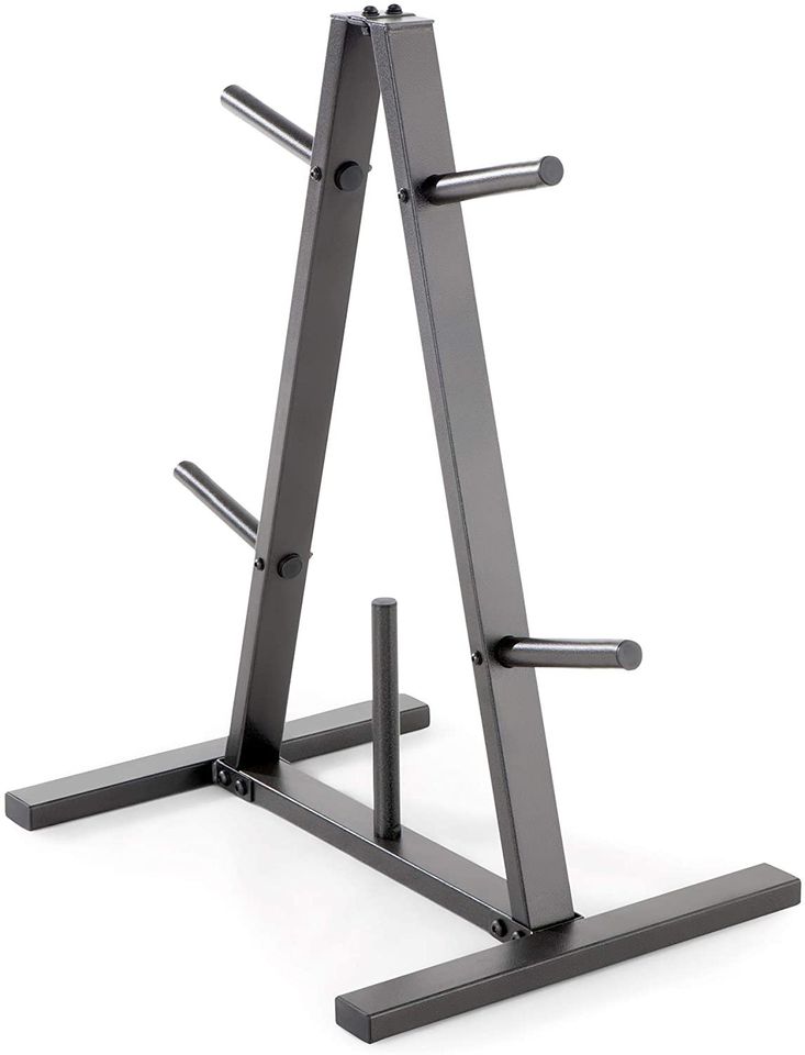 Standard Weight Plate Tree for 1-Inch Plates for Home Gym, 300 lb. Max. Capacity