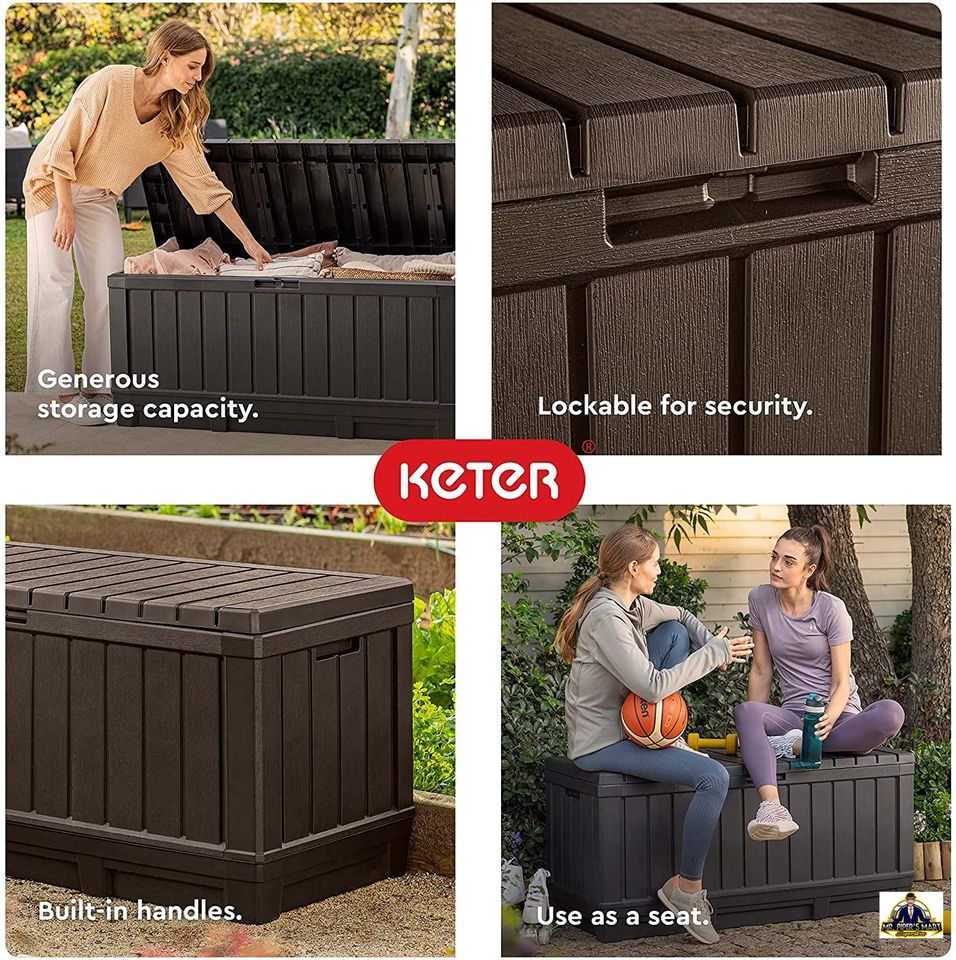 Deck Box-Organization and Storage 90 Gallon, Graphite