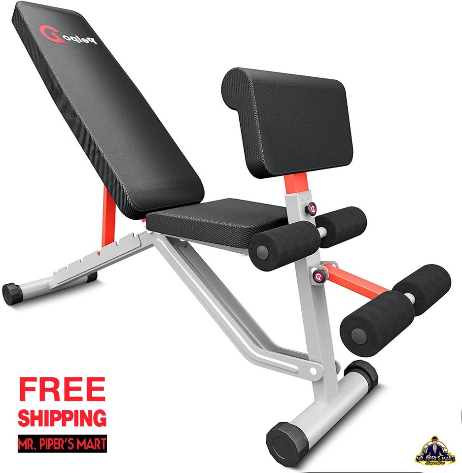 Workout Bench for Full Body Training, Multi-Purpose Foldable Incline/Decline