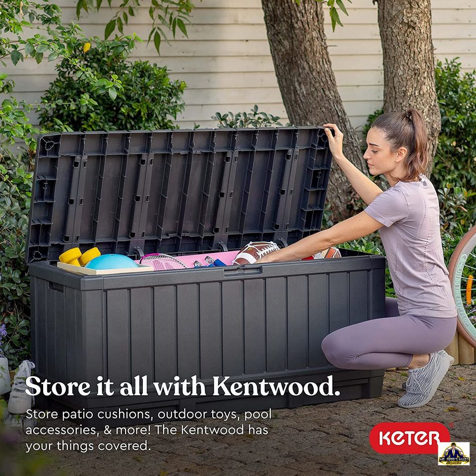 Deck Box-Organization and Storage 90 Gallon, Graphite