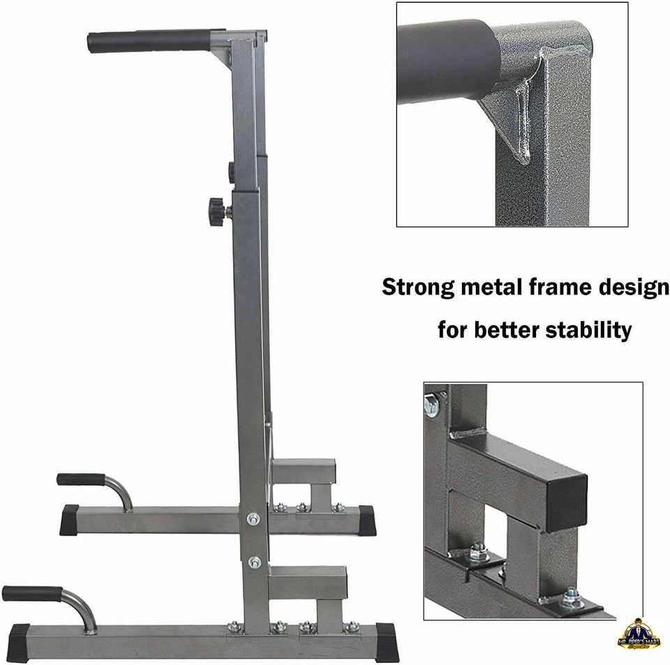 Multi-Function Push Up Bar Exercise Equipment Adjustable Dip Stand Station Home Gym Workout