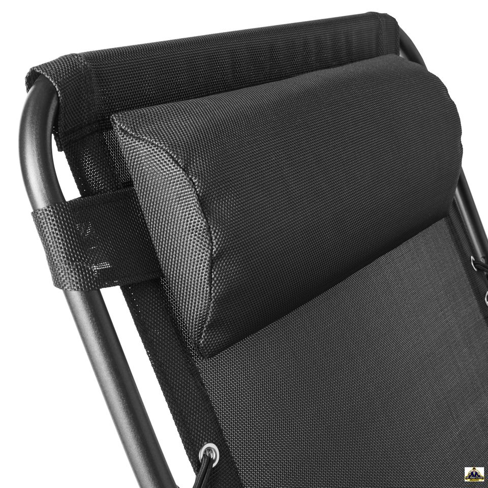 Zero Gravity Outdoor Reclining Swing Canopy 2 Person, Black