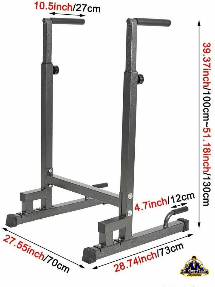 Multi-Function Push Up Bar Exercise Equipment Adjustable Dip Stand Station Home Gym Workout
