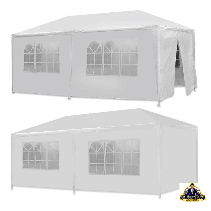 Outdoor Gazebo Canopy Wedding Party Tent 6 Removable Window Walls 10'x20' White
