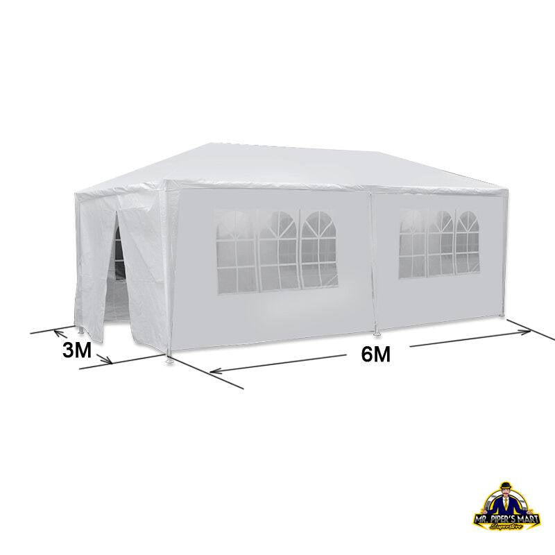 Outdoor Gazebo Canopy Wedding Party Tent 6 Removable Window Walls 10'x20' White