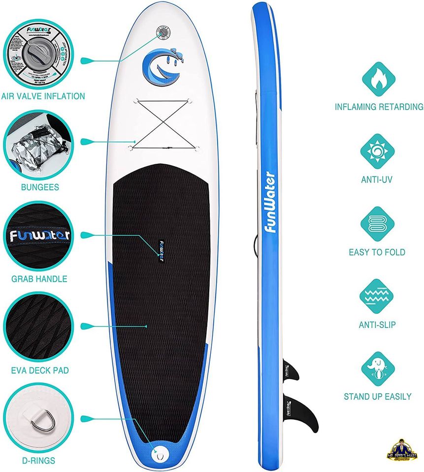 Stand Up Paddle Board 11'x33''x6'' Ultra-Light (20.4lbs) Inflatable Paddleboard with Accessories
