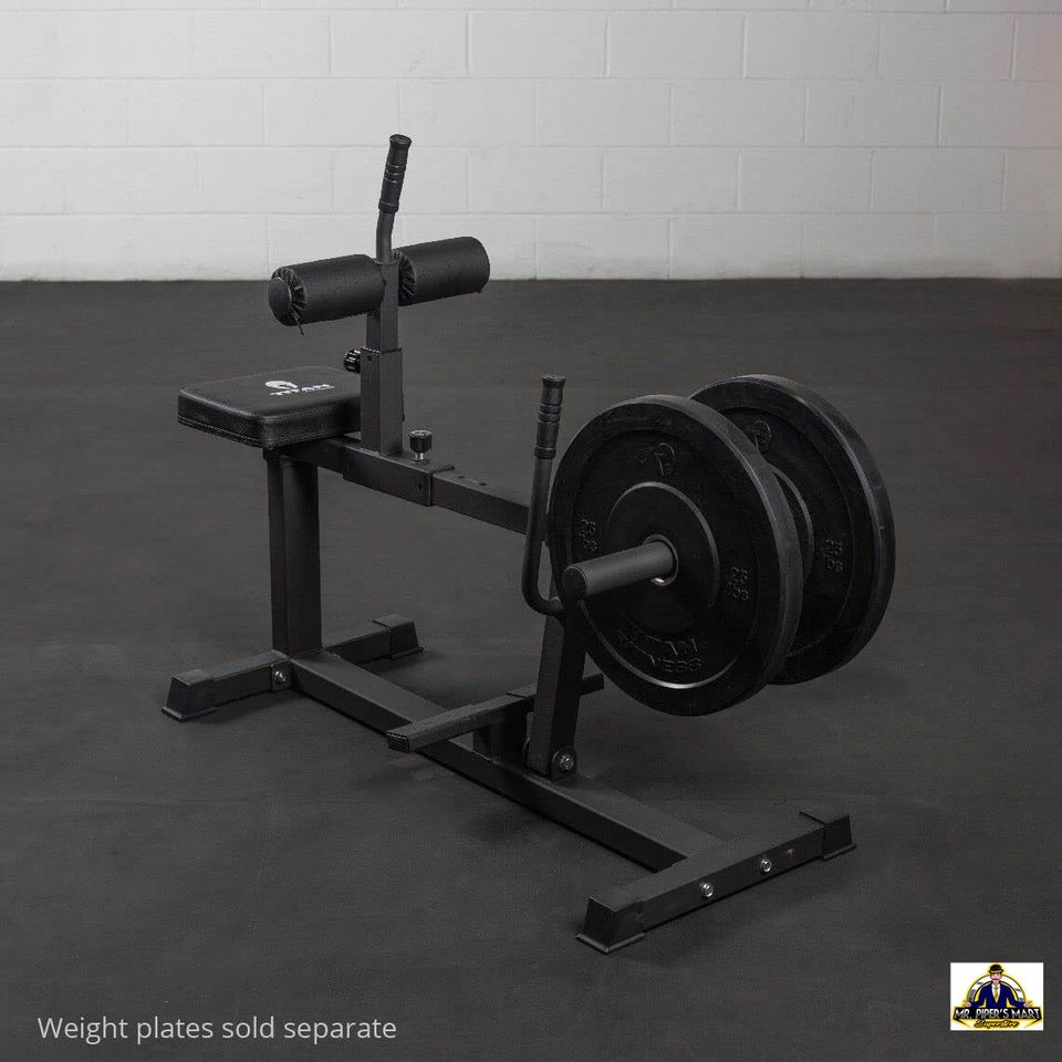 Plate-Loaded Seated Calf Raise Machine, Rated 550 LB