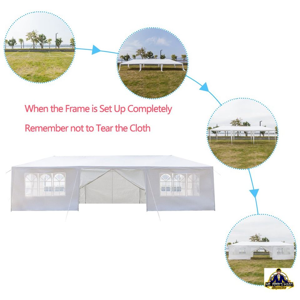 Canopy Tent with 8 Side Walls 10' x 30'