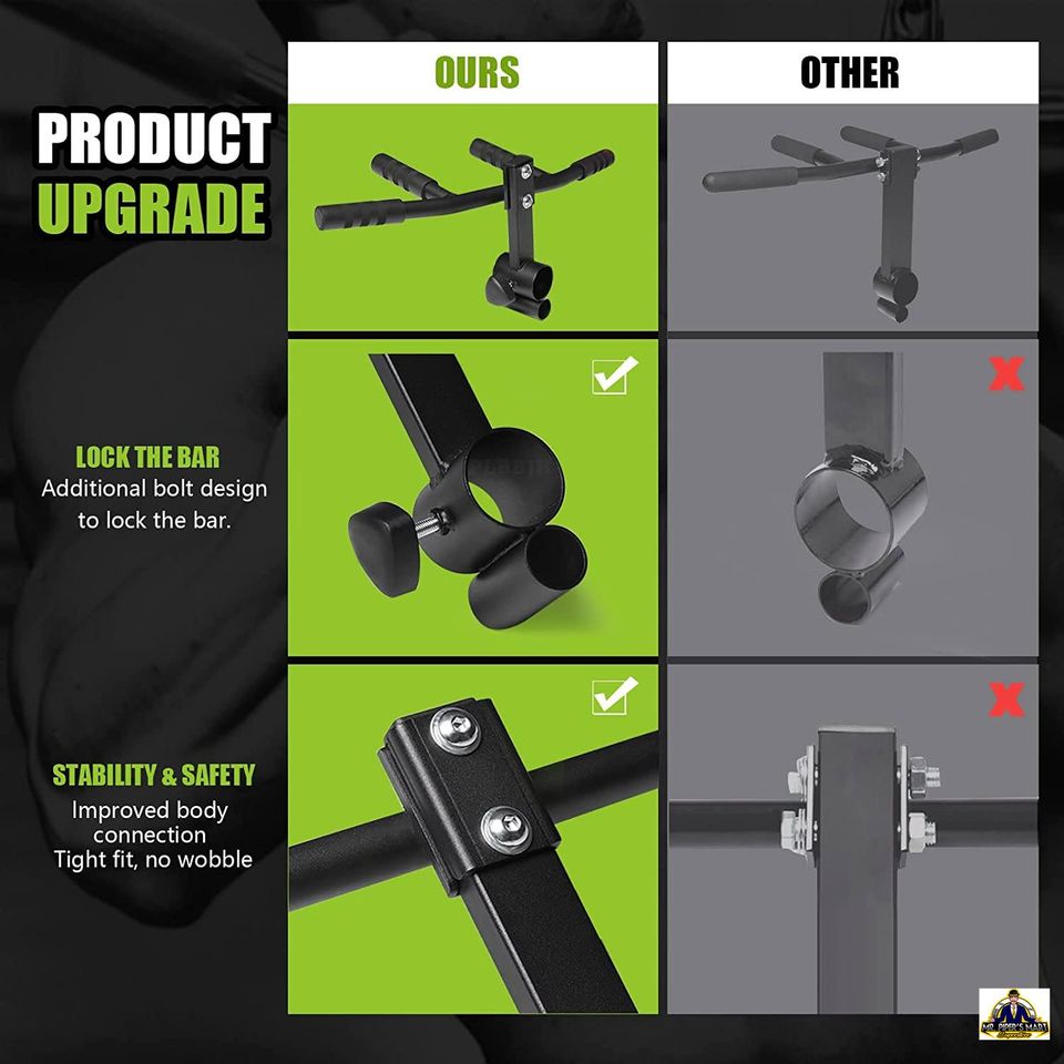 T Bar Row Handle Landmine Attachment fits 1“ Standard or 2” Olympic Barbell 300 lbs Weight Capacity