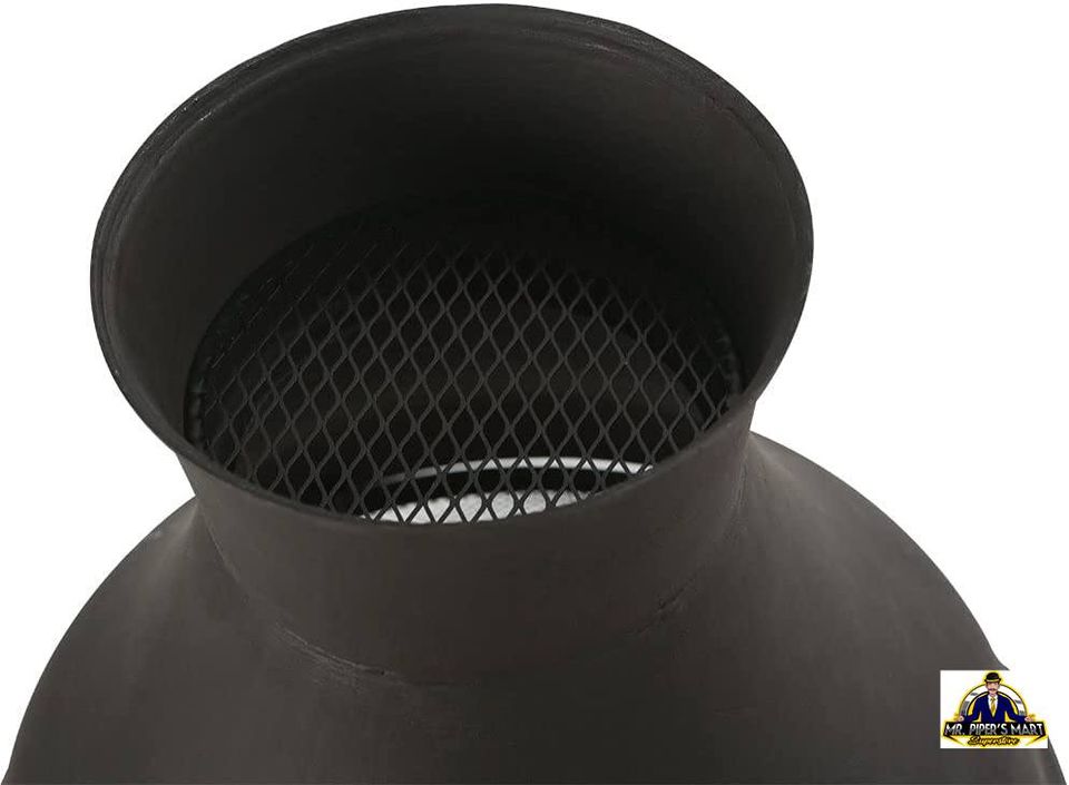 Chimenea Fire Pit Outdoor Fireplace Brown-Black