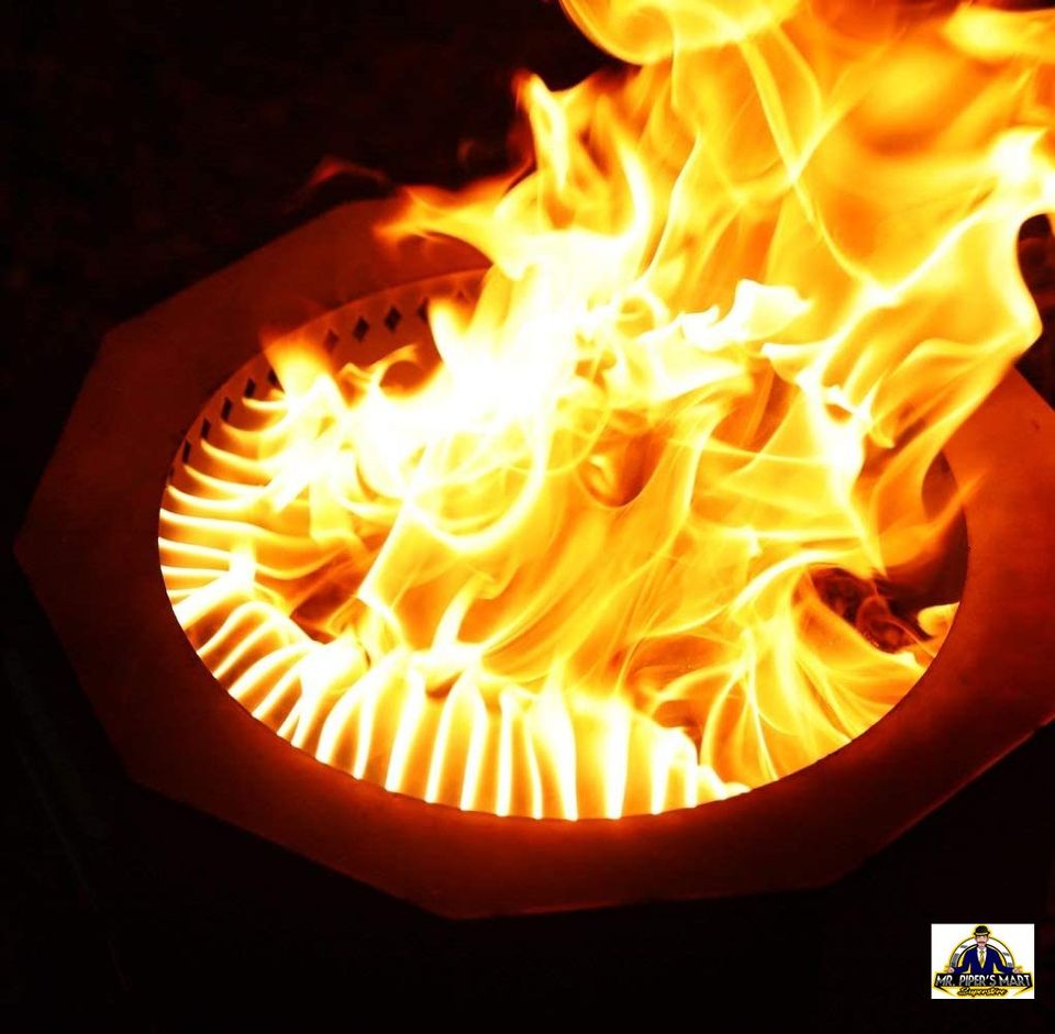 Fire Bowl Pit for Outdoor Wood Pellet Burning with Portable Carrying Bag, Smokeless