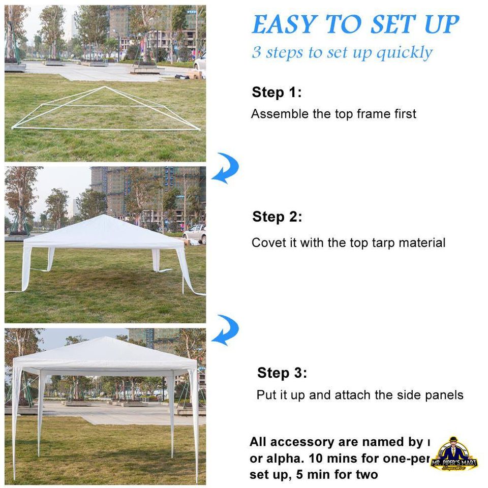 Party Canopy Wedding Tent Waterproof 10'X10'