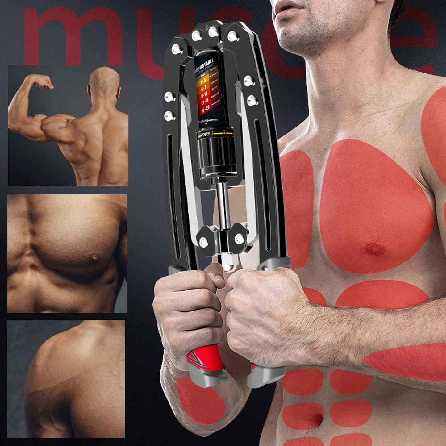 Home Gym Arm Exercise Training Adjustable Hydraulic Fitness Equipment