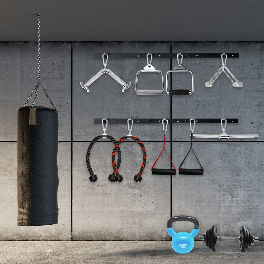 Combo LAT Pulldown Attachment Cable Machine Accessories for Home Gym with Multi Option