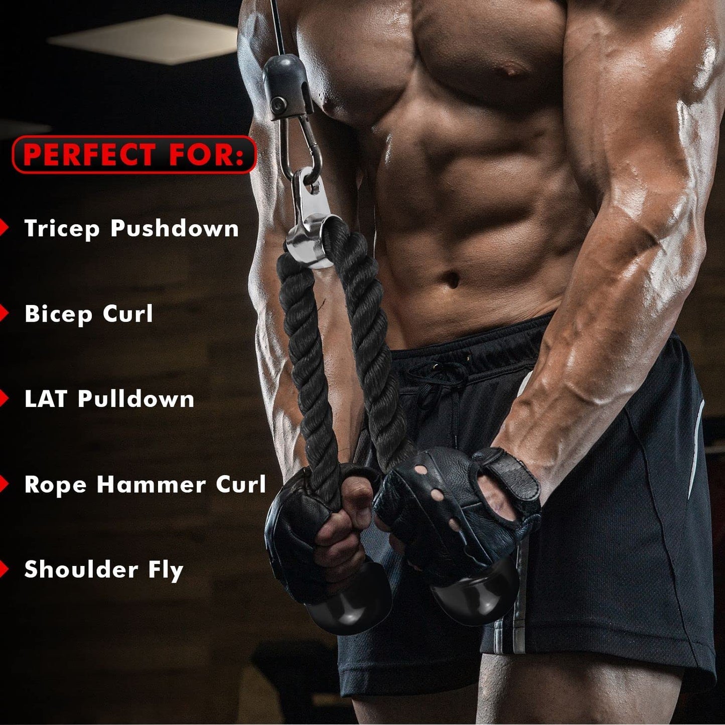 Combo LAT Pulldown Attachment Cable Machine Accessories for Home Gym with Multi Option