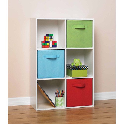 Decorative Home Stackable 6 Cube Cubeicals Organizer Storage, White