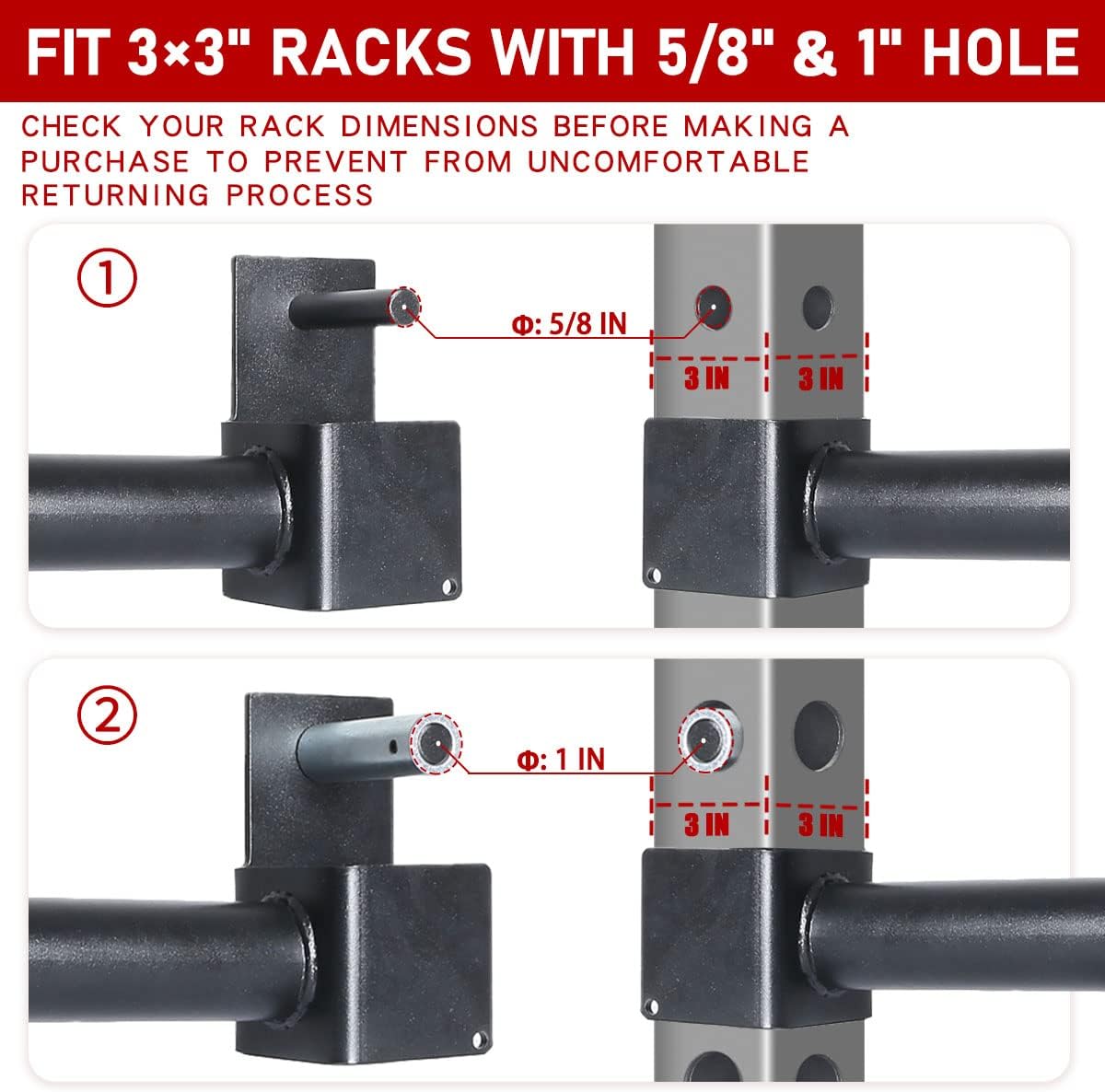 Olympic Weight Plates Holder Power Rack Attachment Weights Storage Rack