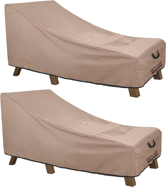 Patio Lounge Chair Cover Heavy Duty Outdoor Chaise Lounge Covers 2 Pack