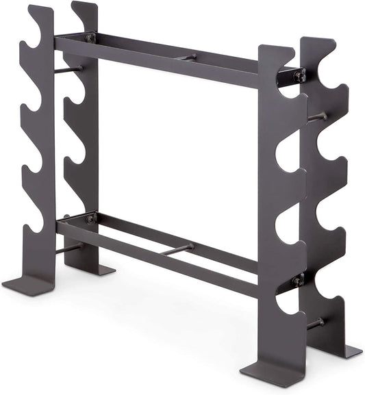 Dumbbell Rack Weight Stand for Home Gym 20.50 x 8.50 x 27.00 inches, Black