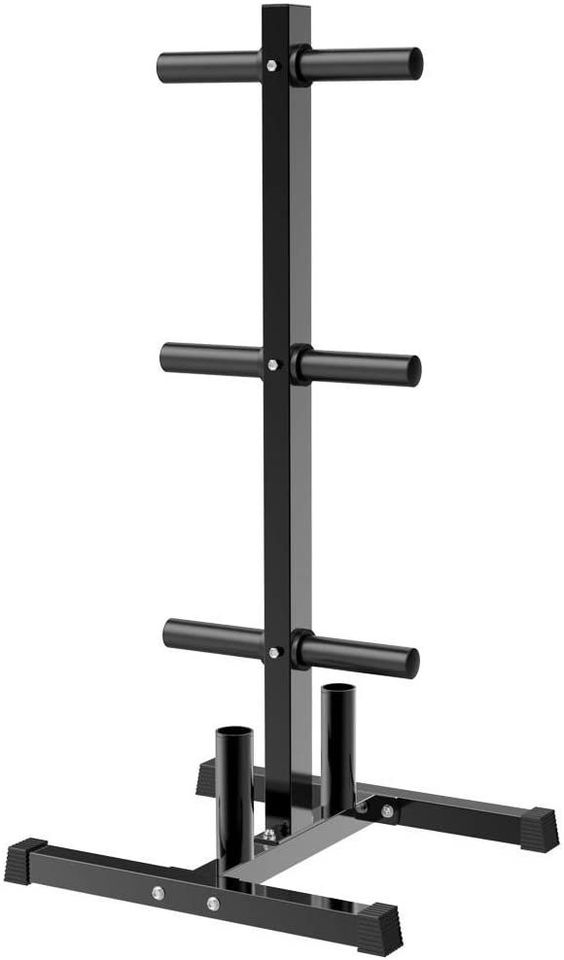 2'' Olympic Plate & Bar Holder Weight Bumper Plates Tree Stand Rack