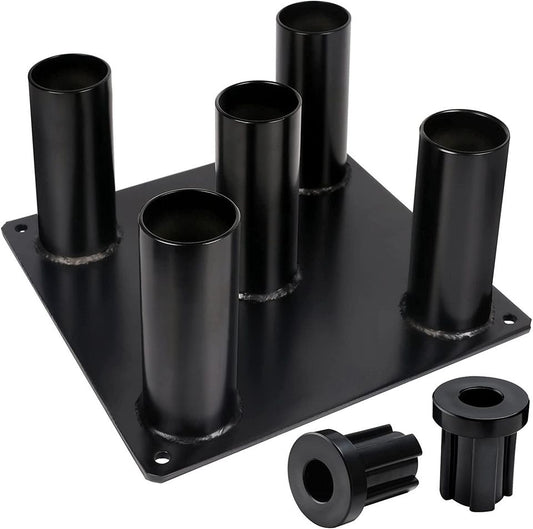 Barbell Storage Holder for 1" and 2" Olympic Bars EZ-Bars Trap Bars (5 Bars)
