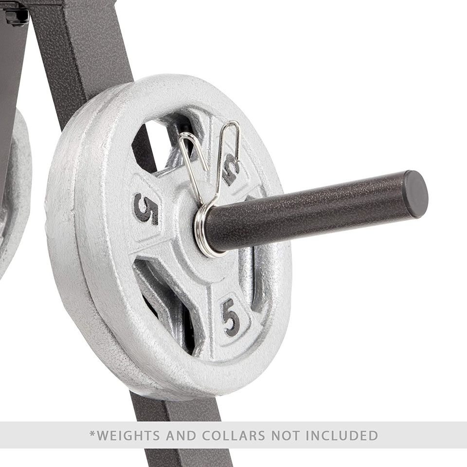 Standard Weight Plate Tree for 1-Inch Plates for Home Gym, 300 lb. Max. Capacity