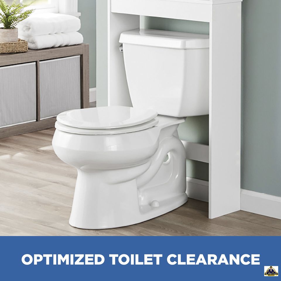 Bathroom Space Saver with 3 Fixed Shelves over the Toilet Storage