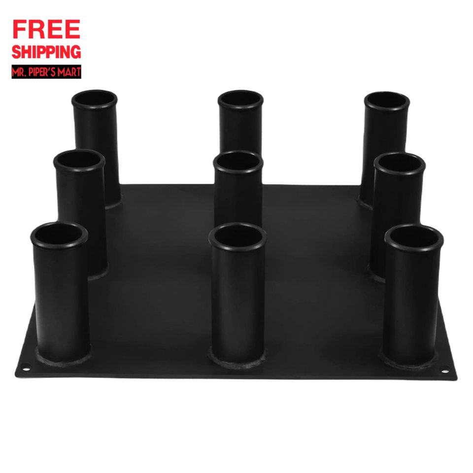 Barbell Holder Vertical Storage Rack Fit 2" Olympic Bar (9 Bars)