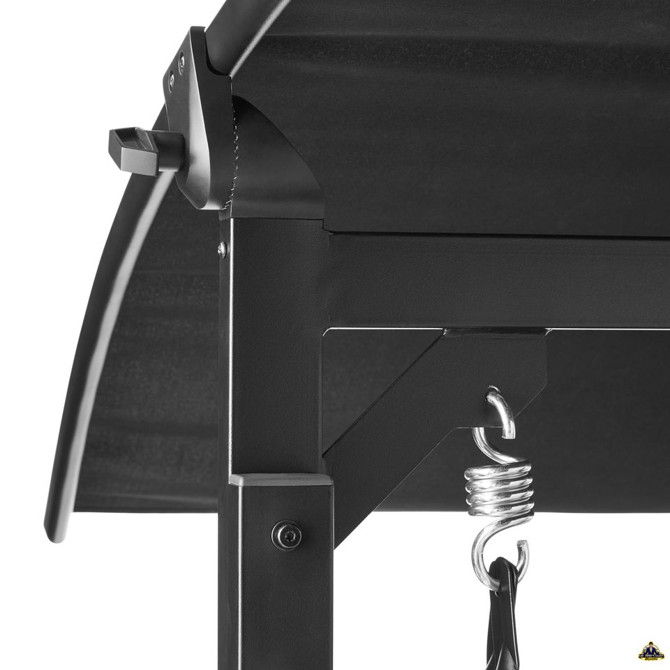 Zero Gravity Outdoor Reclining Swing Canopy 2 Person, Black