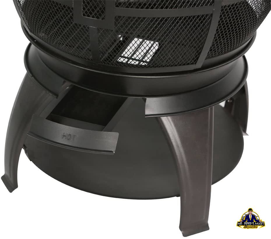 Chimenea Fire Pit Outdoor Fireplace Brown-Black
