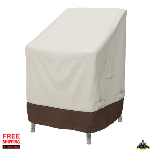 Dining Arm Chair Outdoor Patio Furniture Cover, Set of 2, Tan